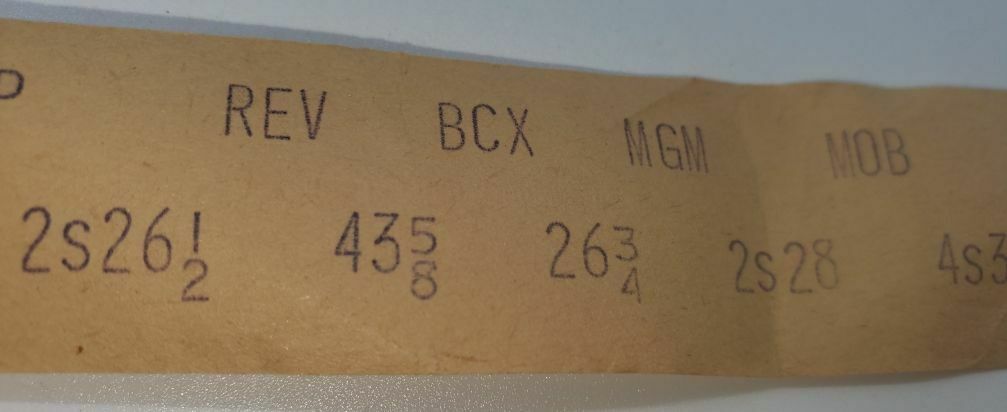 layout example with caption 'the stock tape as it comes from the ticker'