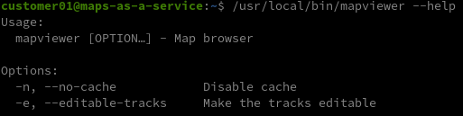 mapviewer’s default commandline parameters
